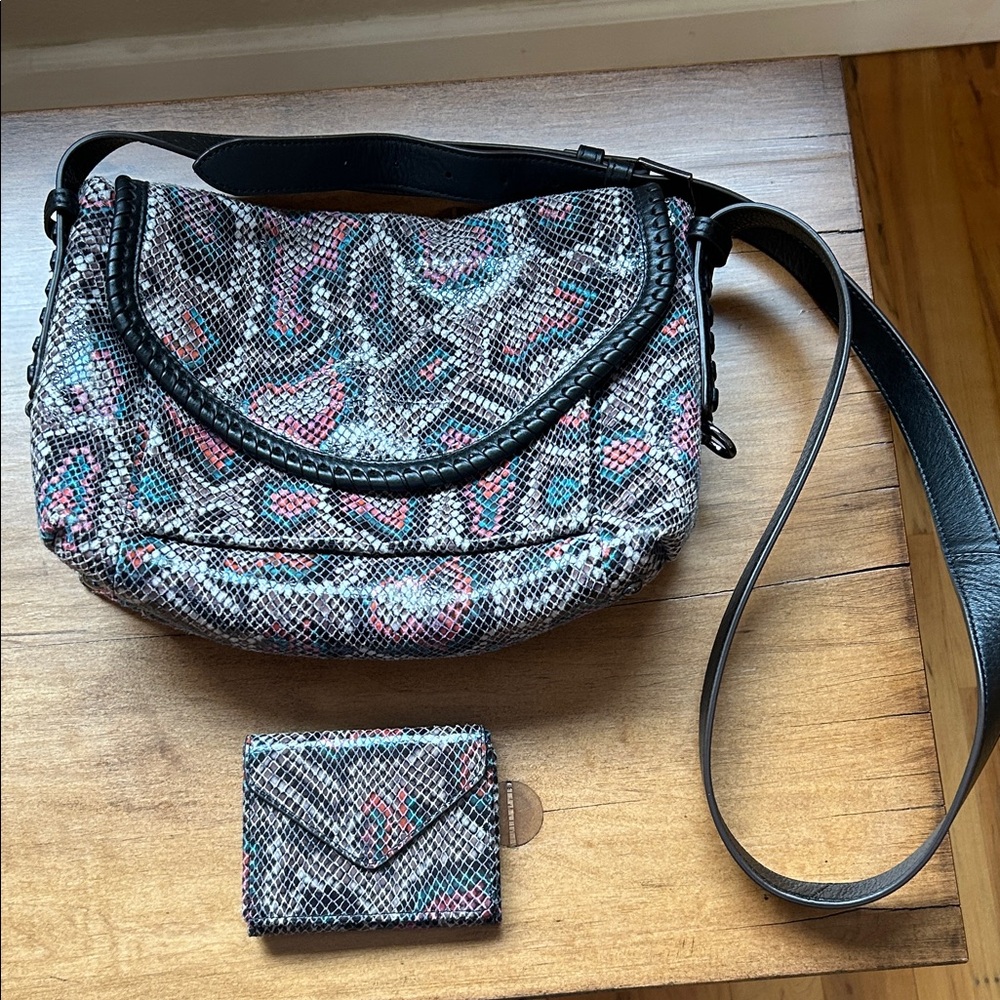 Aimee Kestenberg snakeskin purse and wallet